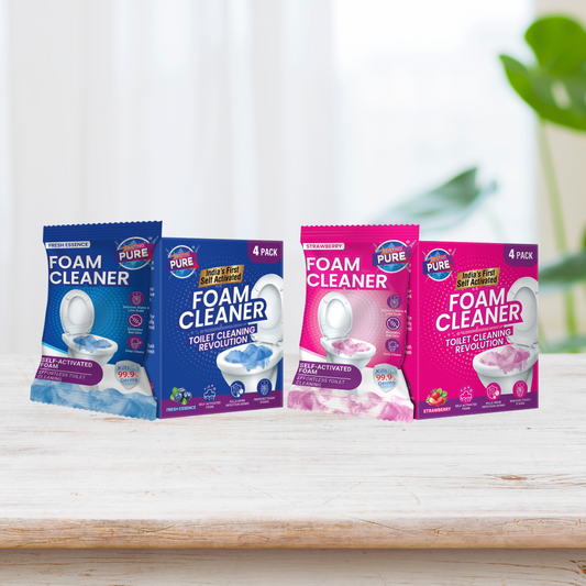 Pristino Pure Toilet Foam Cleaner — Pack of 8 (150g Each) - (Combo 2)