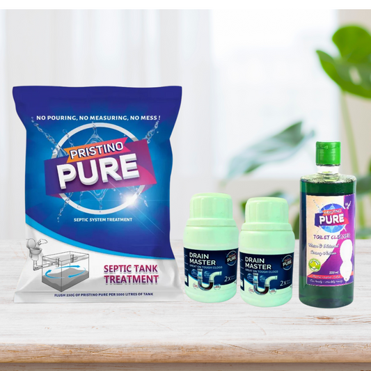 Powerful Drain Cleaning Powder, Toilet Cleaner Liquid - 2 Drain master powder (COMBO )