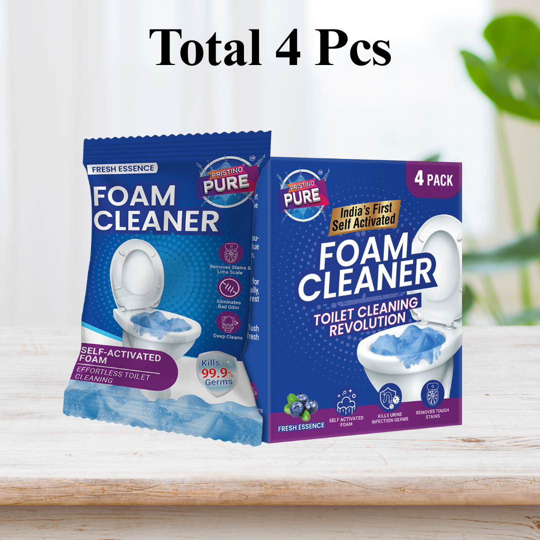 Pristino Pure Combo Pack — Septic Tank Cleaner Powder(500G) + Toilet Foam Cleaner (4 x 150g)