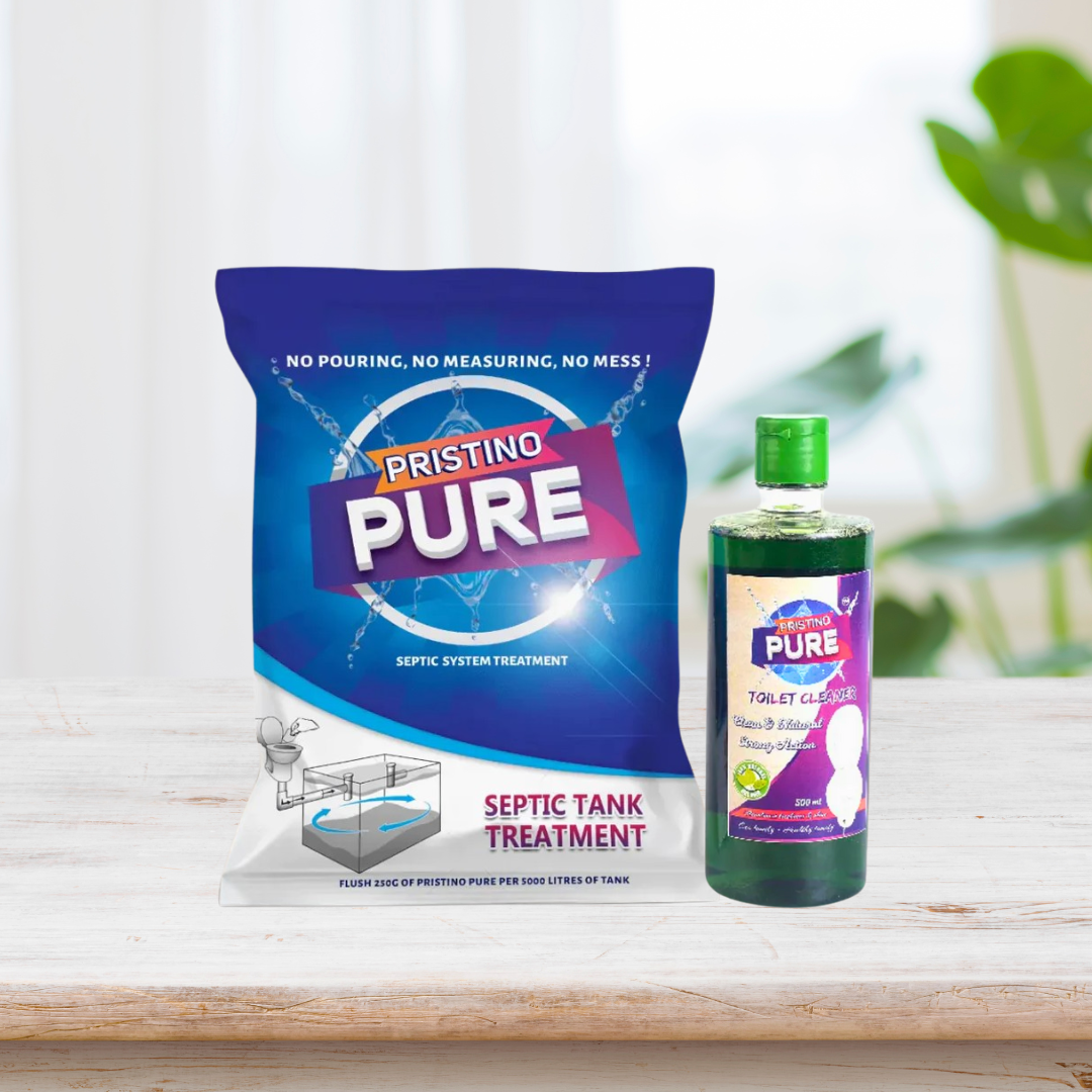 Pristino Pure Combo – Septic Tank Treatment + Toilet Cleaner